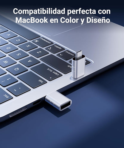 USB C to USB Adapter(2 Pack), USB-C Male to USB 3.0 Female Adapter Compatible with Iphone 17 Pro Max Macbook Pro Air 2024 Ipad Mini Pro Surface Pro and Other Type C or Thunderbolt 4/3 Devices